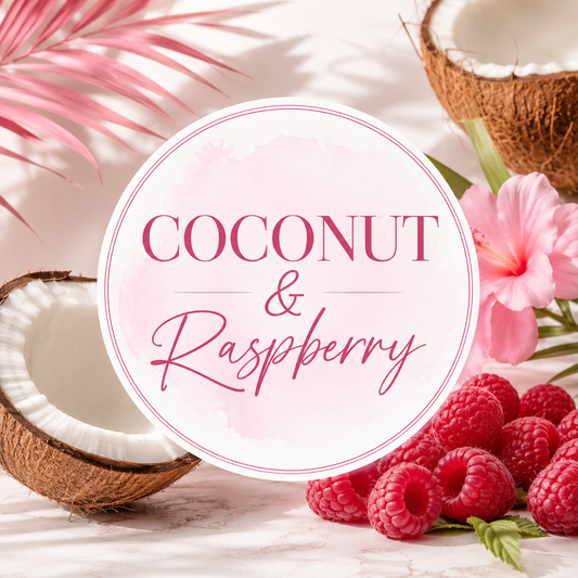 Coconut & Raspberry Clamshell Wax Melt