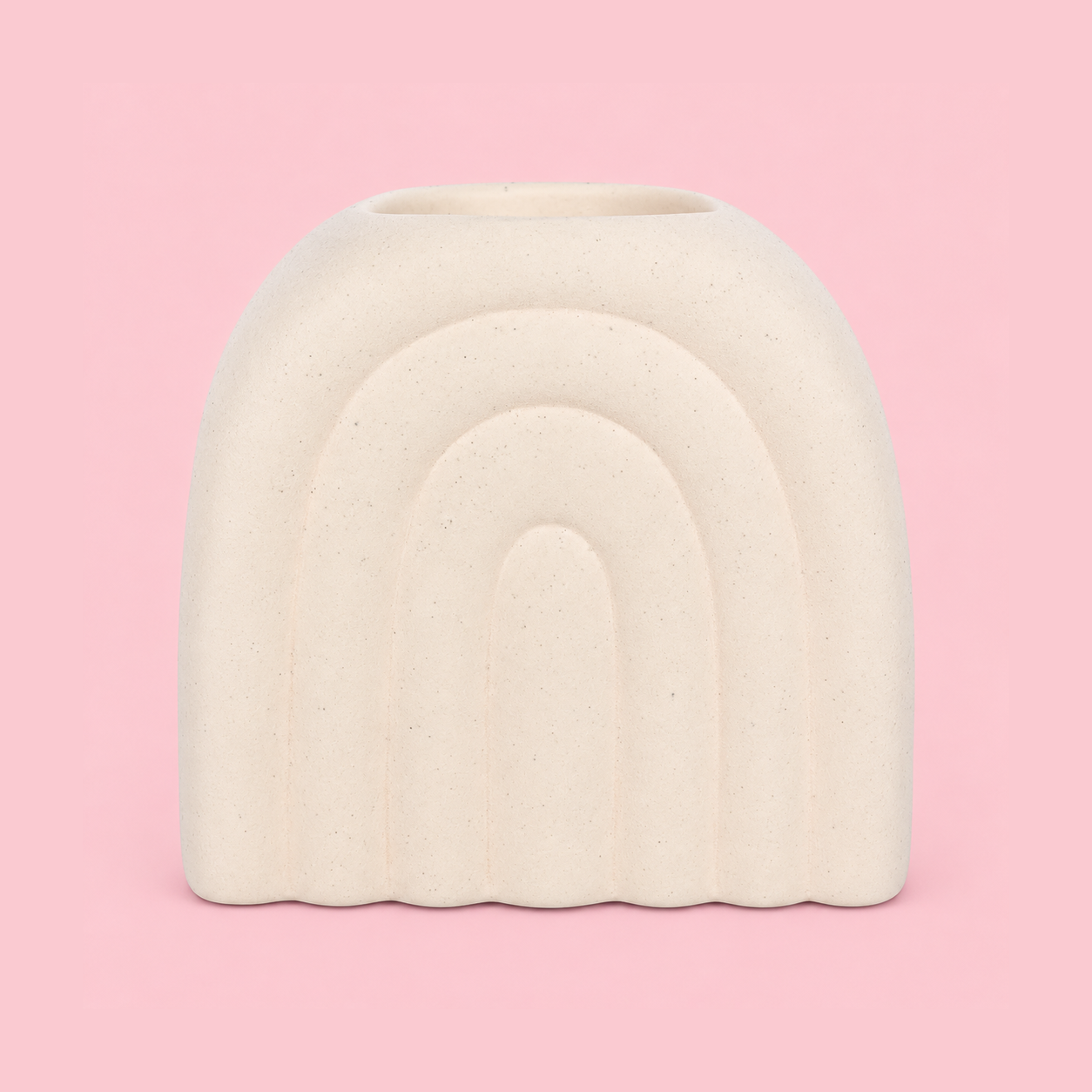 Cream Speckle Arch Tealight Wax Melt Warmer