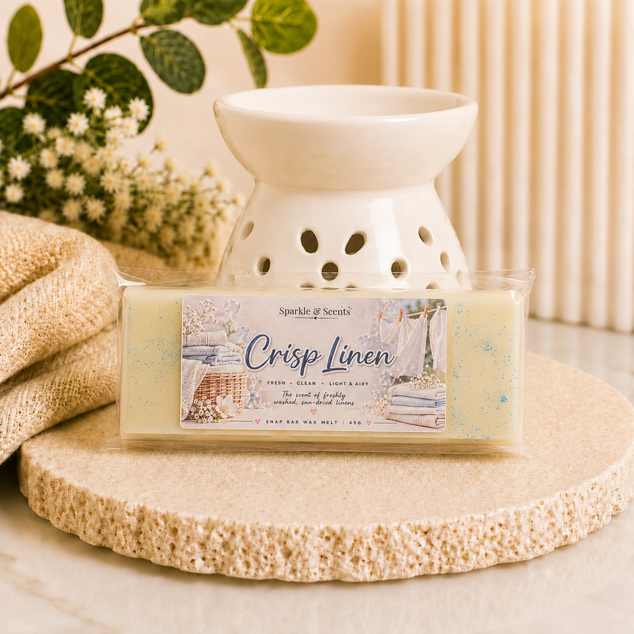 Crisp Linen Snap Bar Wax Melt