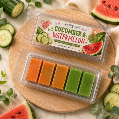 Cucumber & Watermelon Clamshell Wax Melt