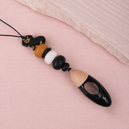 Dachshund Beaded Car Diffuser