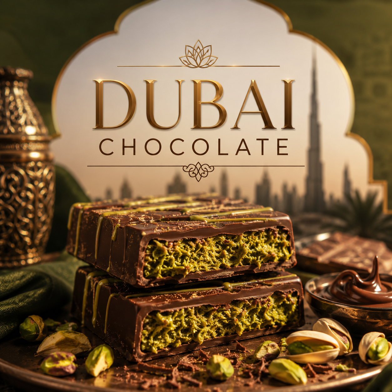 Dubai Chocolate Clamshell Wax Melt