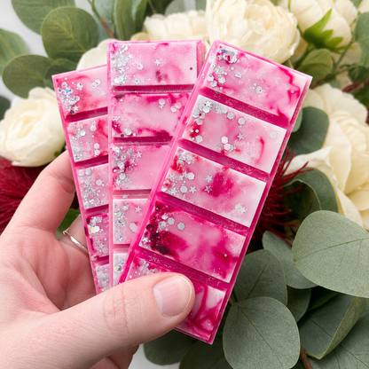 Electric Rhubarb Floral Street Type Snap Bar Wax Melt