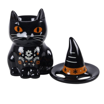 Frightful Folk Black Cat Tealight Wax Melt Warmer