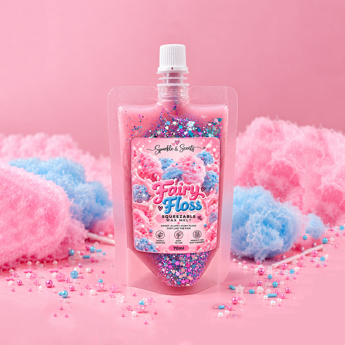 Fairy Floss Squeezable Wax Melt 70ML