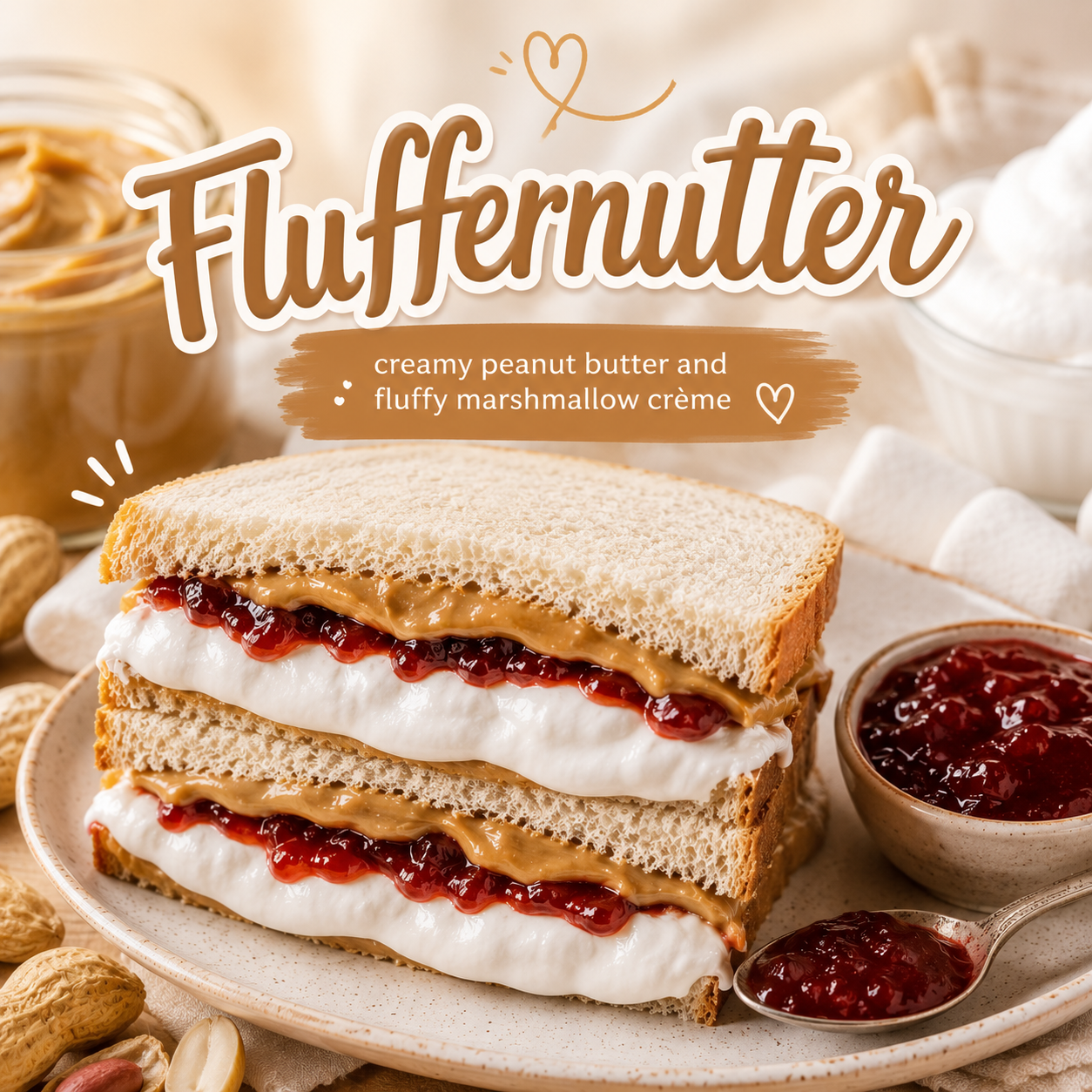 Fluffernutter Clamshell Wax Melt
