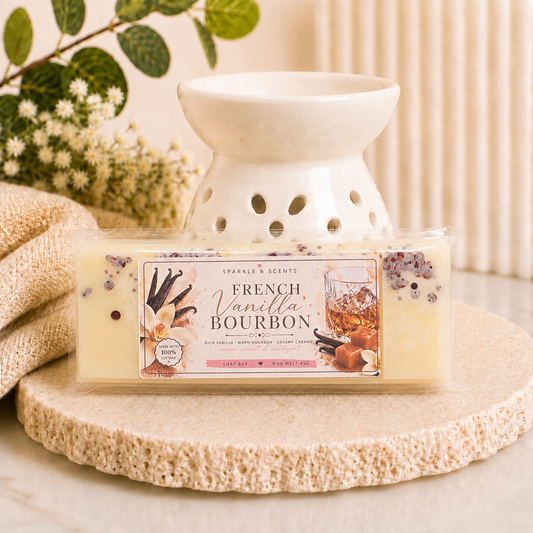 French Vanilla Bourbon Snap Bar Wax Melt
