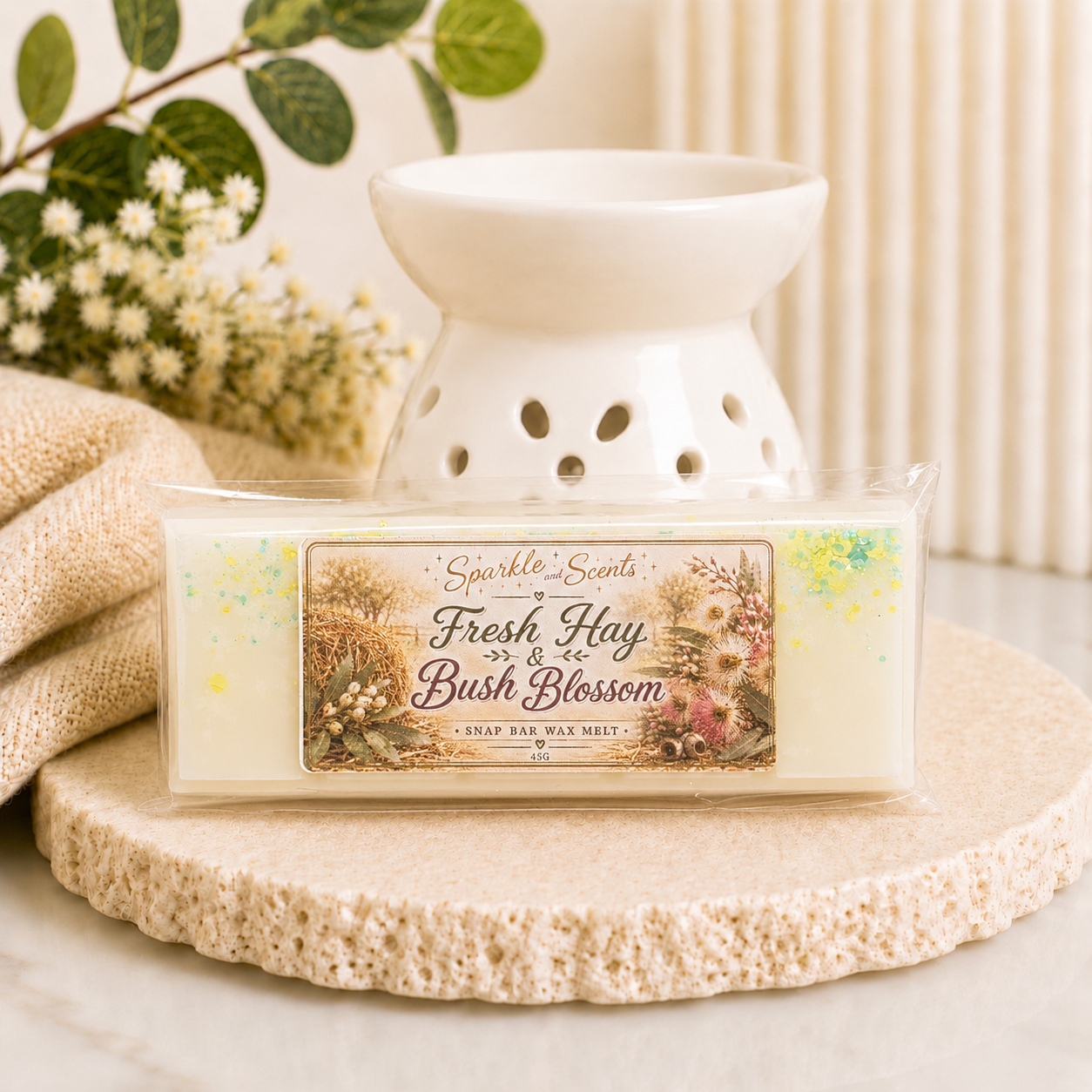 Fresh Hay & Bush Blossom Snap Bar Wax Melt