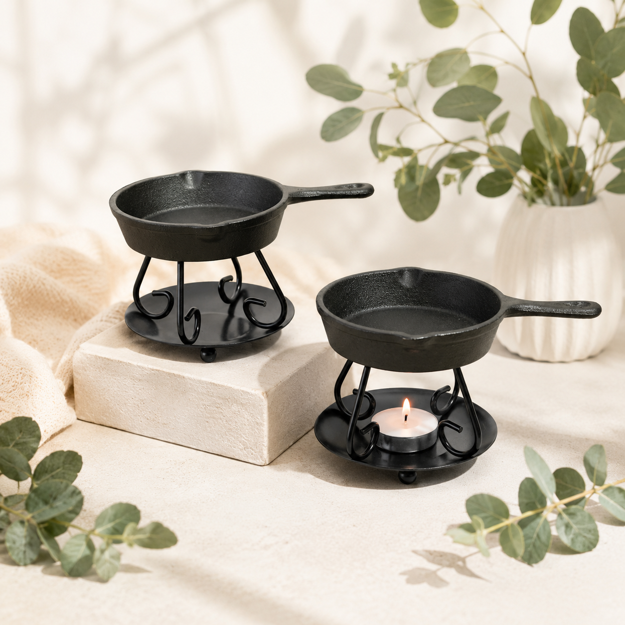 Frying Pan Wax Burner
