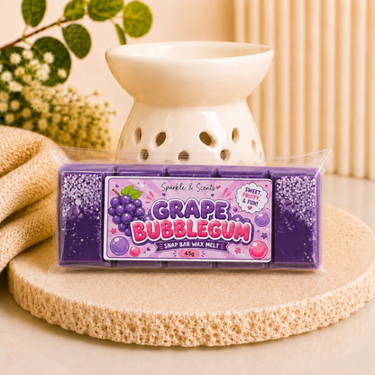Grape Bubblegum Snap Bar Wax Melt