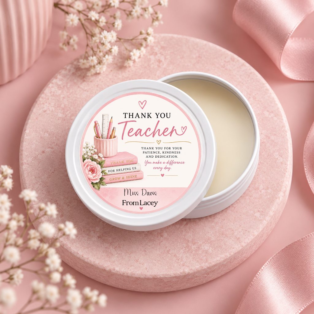 Teacher Thank you Candle Tins