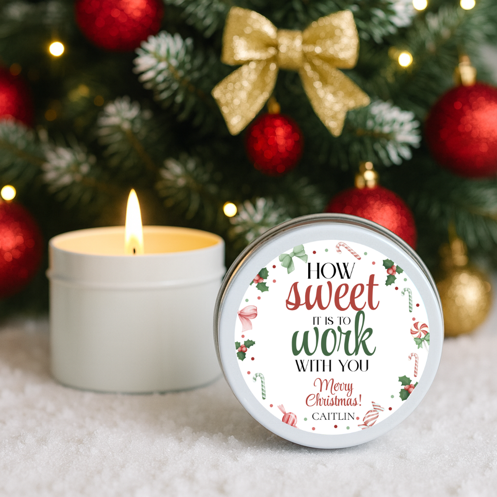 Staff, Work Colleague Thank you Candle Tins