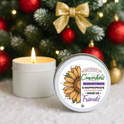 Staff, Work Colleague Thank you Candle Tins