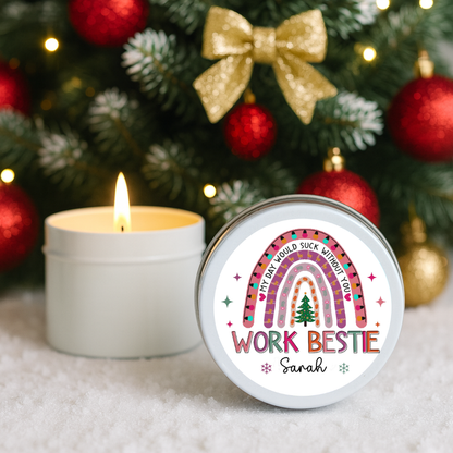 Staff, Work Colleague Thank you Candle Tins