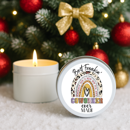 Staff, Work Colleague Thank you Candle Tins