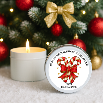 Staff, Work Colleague Thank you Candle Tins