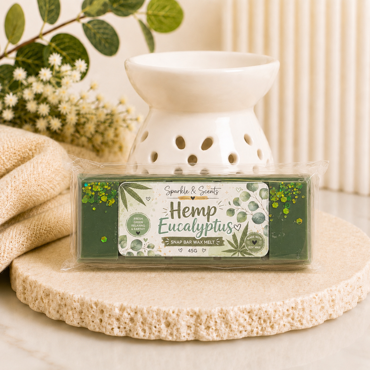 Hemp Eucalyptus Snap Bar Wax Melt