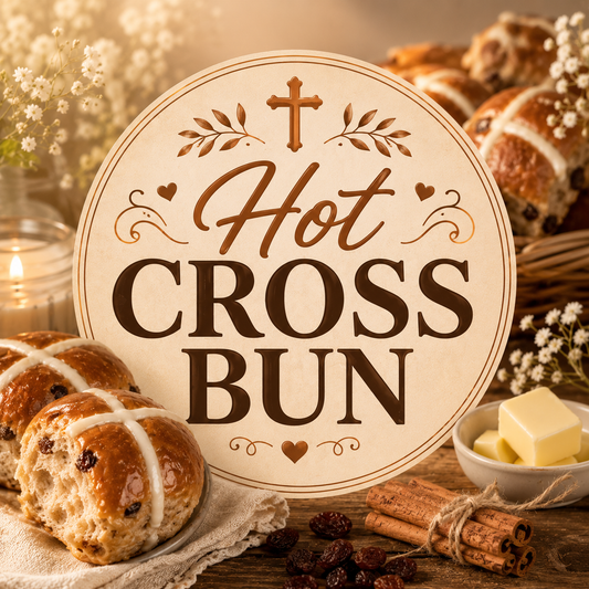 Hot Cross Bun Clamshell Wax Melt