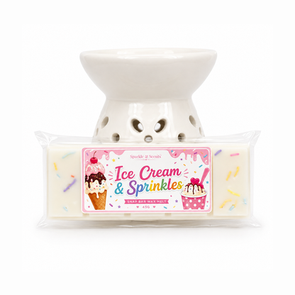 Ice Cream & Sprinkles Snap Bar Wax Melt
