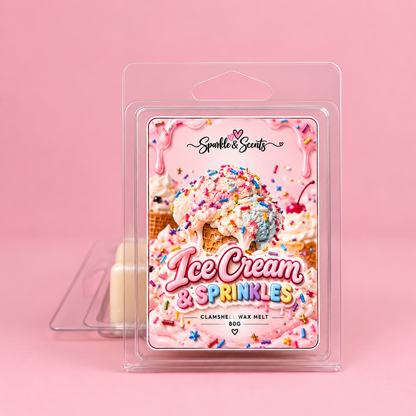 Ice Cream & Sprinkles Clamshell Wax Melt
