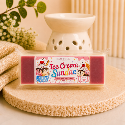 Ice Cream Sundae Snap Bar Wax Melt