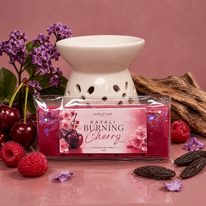 Kayali Burning Cherry Type Snap Bar Wax Melt