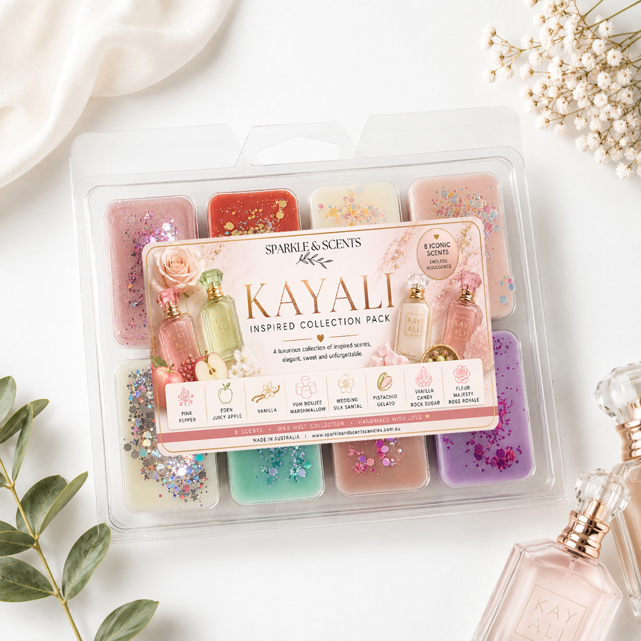 Kayali Inspired Wax Melt Collection Pack