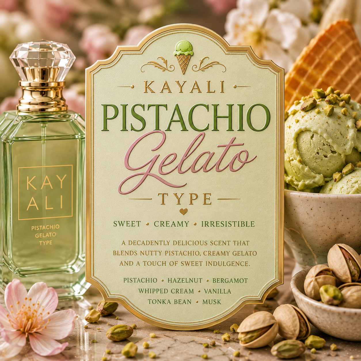 Kayali Pistachio Gelato Type Clamshell Wax Melt