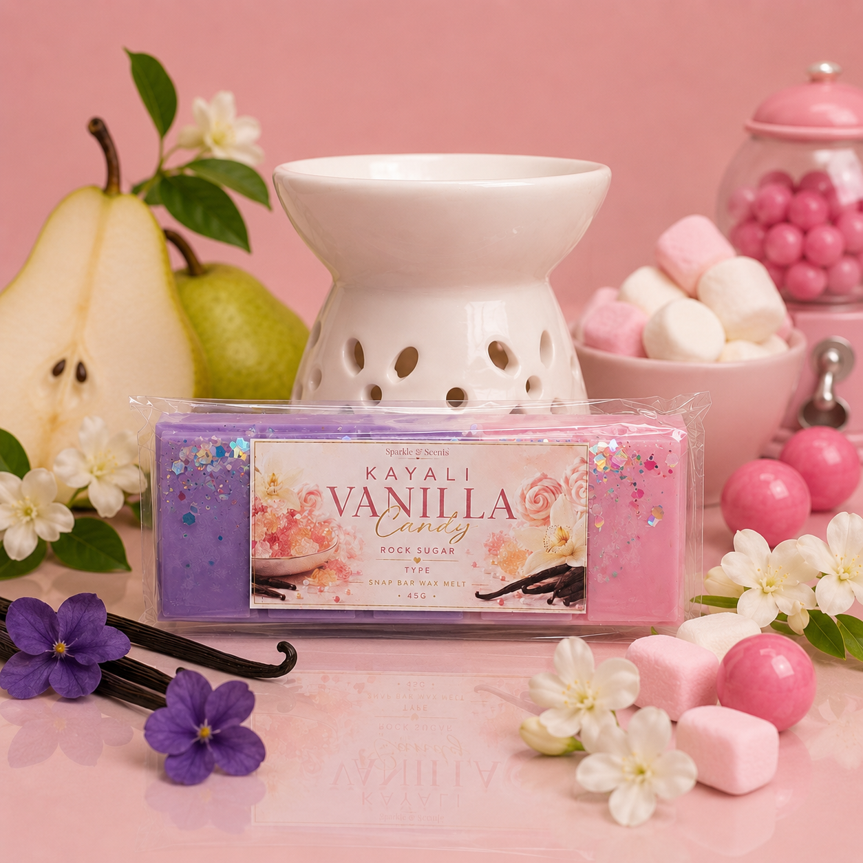 Kayali Vanilla Candy Rock Sugar Type Snap Bar Wax Melt