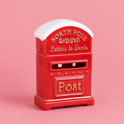 Letters to Santa Christmas Post Box Tealight Wax Melt Warmer