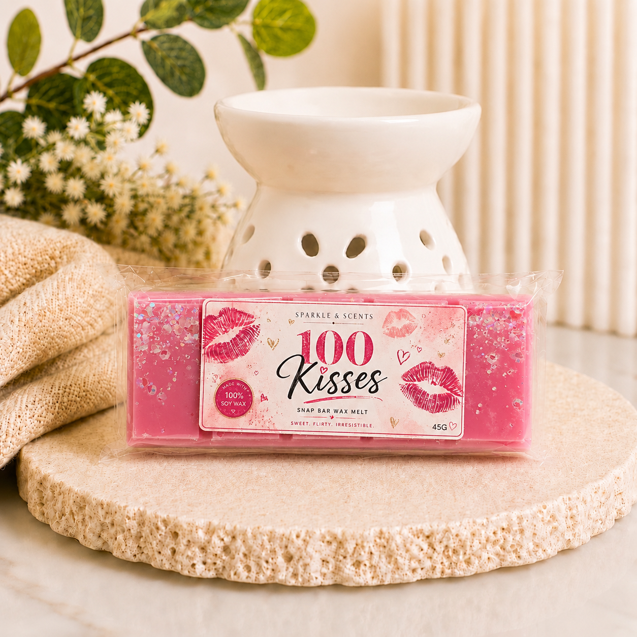 Lush 100 Kisses Type Snap Bar Wax Melt
