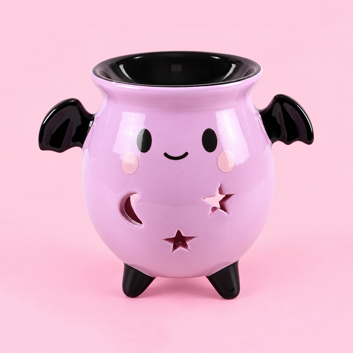 Pastel Bat Brew Cauldron Tealight Wax Melt Warmer