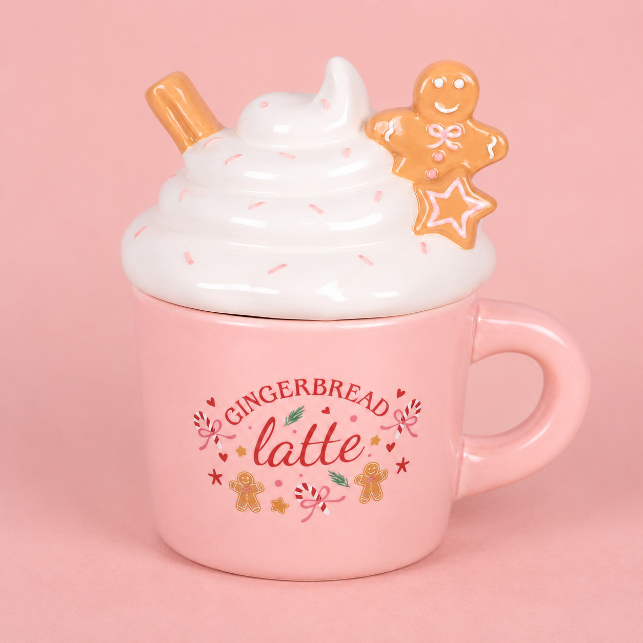 Pink Gingerbread Latte Tealight Wax Melt Warmer
