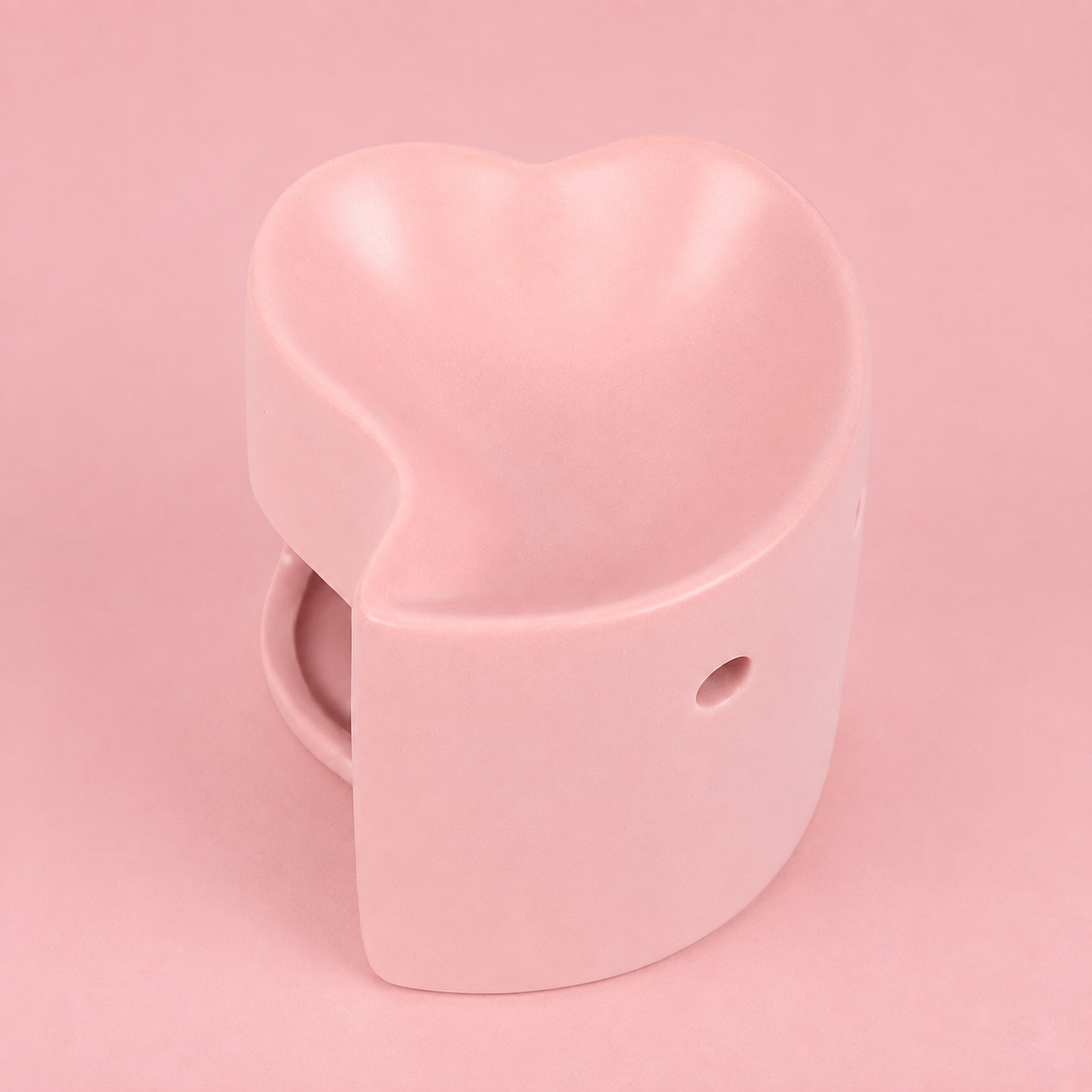 Pink Heart Tealight Wax Melt Warmer