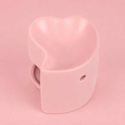 Pink Heart Tealight Wax Melt Warmer