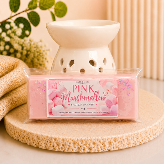 Pink Marshmallow Snap Bar Wax Melts