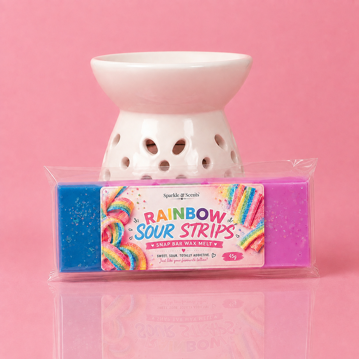 Rainbow Sour Strips Snap Bar Wax Melt