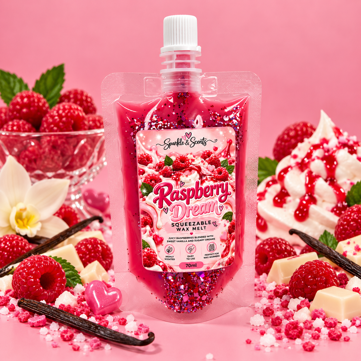 Raspberry Dream Squeezable Wax Melt 70ML