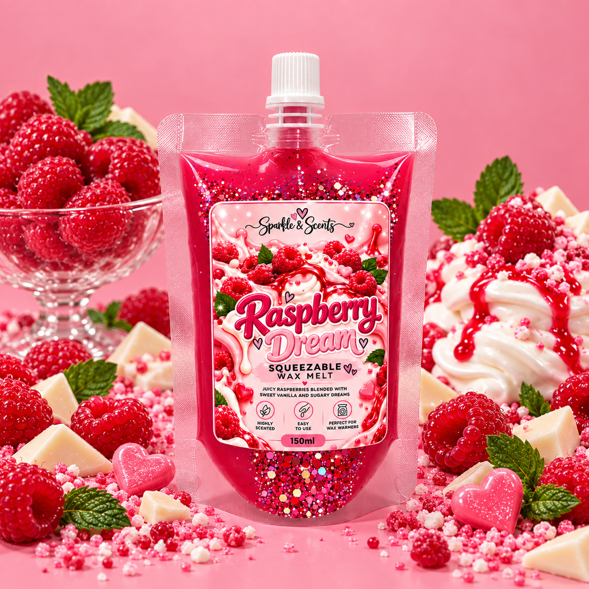 Raspberry Dream Squeezable Wax Melt 150ML