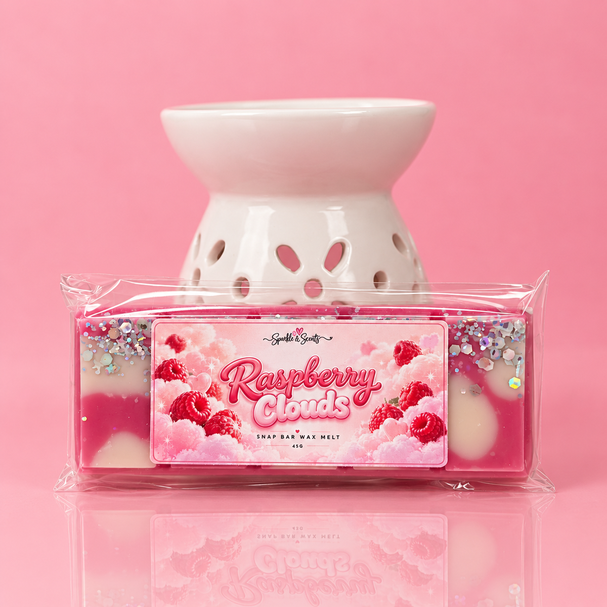 Raspberry Clouds Snap Bar Wax Melt
