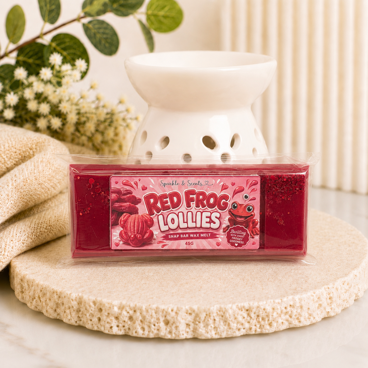 Red Frog Lollies Type Snap Bar Wax Melt