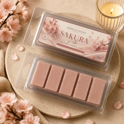 Sakura Silk Clamshell Wax Melt
