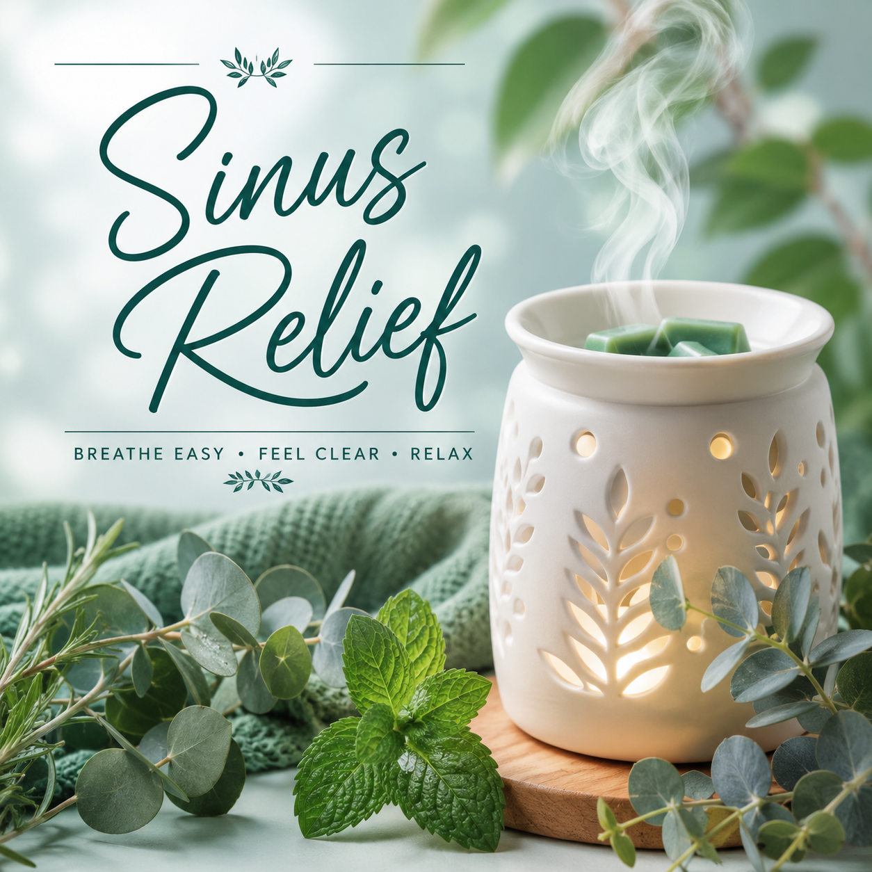 Sinus Relief Clamshell Wax Melt