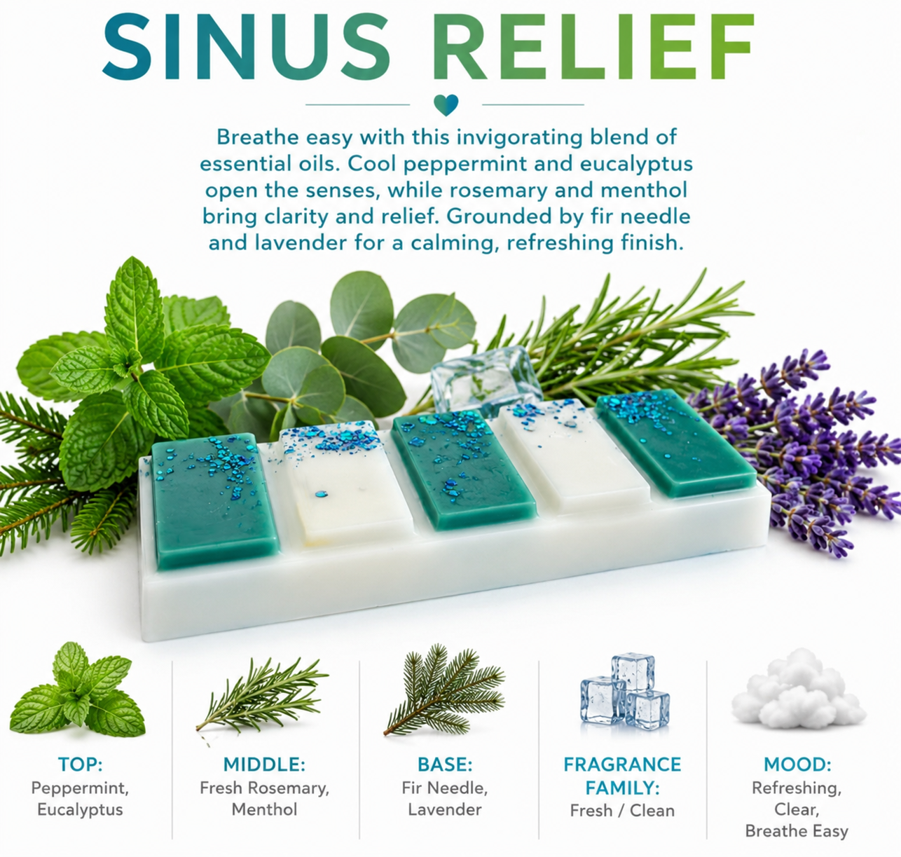 Sinus Relief Snap Bar Wax Melts