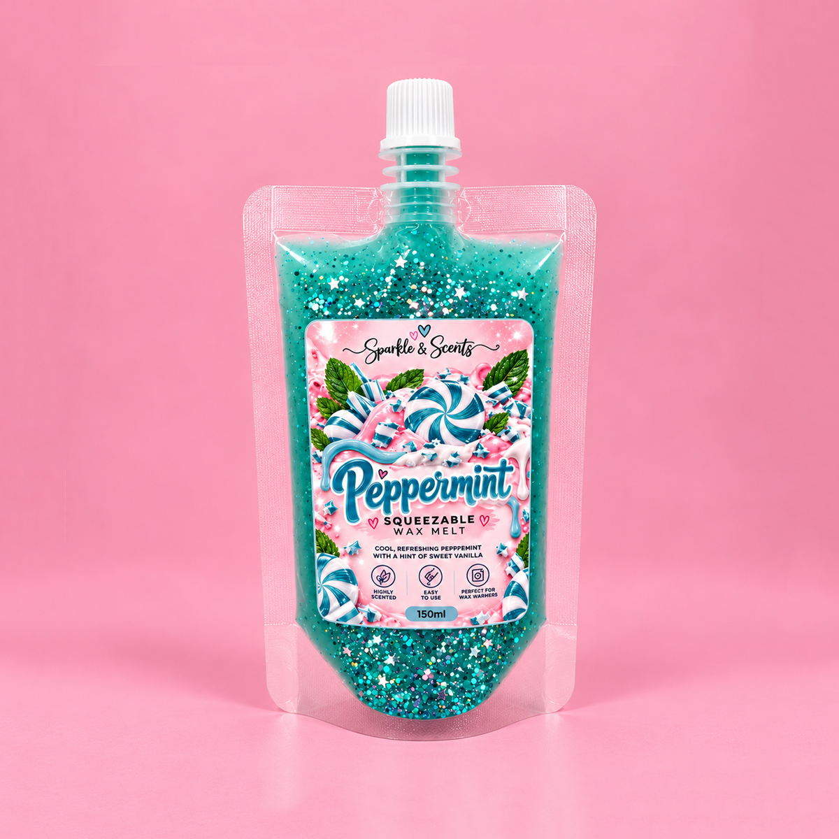 Peppermint Squeezable Wax Melt 150ML
