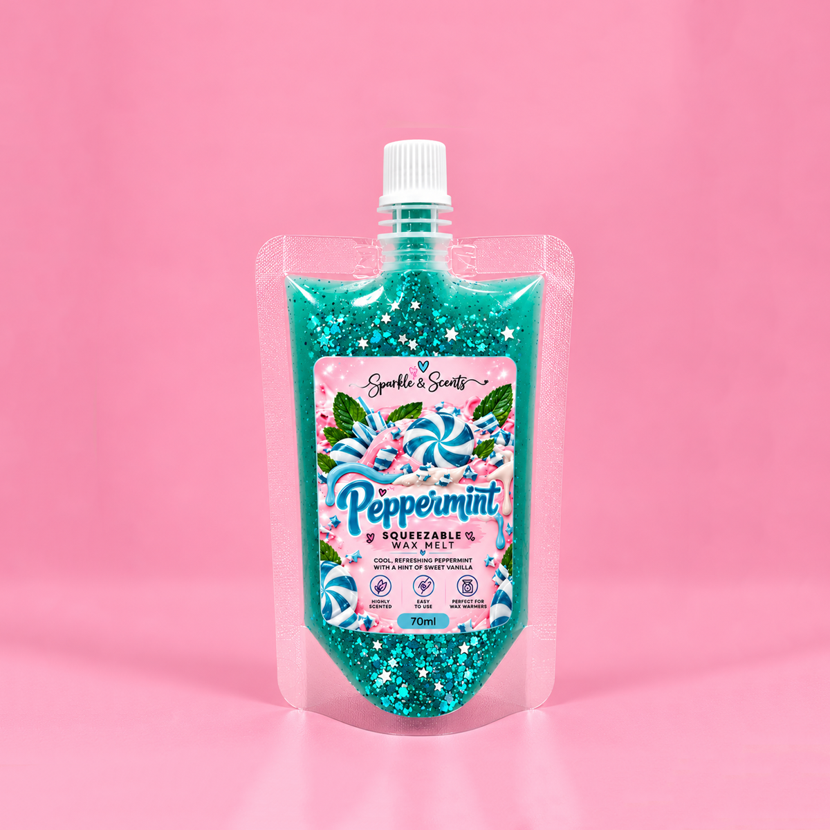 Peppermint Squeezable Wax Melt 70ML