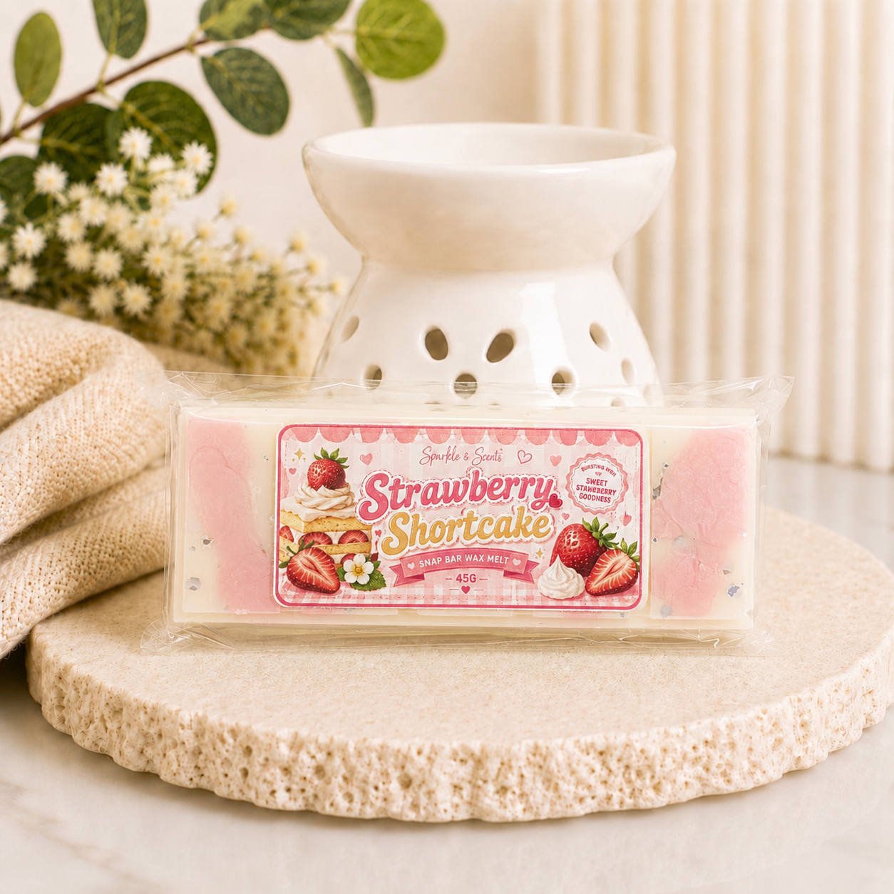 Strawberry Shortcake Snap Bar Wax Melt
