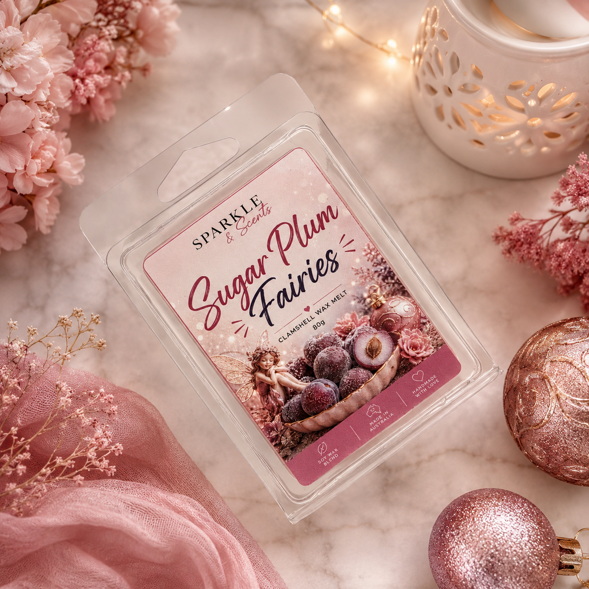 Sugar Plum Fairies Clamshell Wax Melt