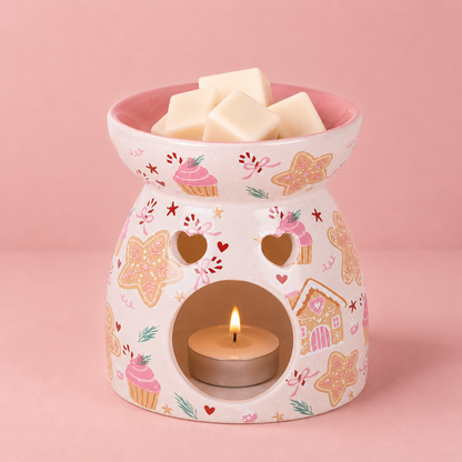 Sugarplum Bakery Print Tealight Wax Melt Warmer