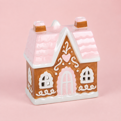 Sugarplum Gingerbread House Tealight Wax Melt Warmer